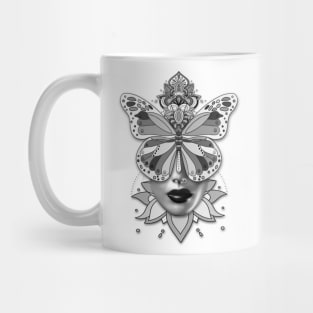 Creative Mandala Butterfly Woman Face 1 Mug